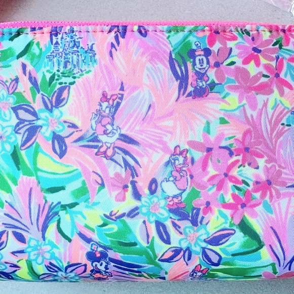 Lilly Pulitzer Disney Floral Purse in Pink, Green, and Purple - Picture 5 of 5